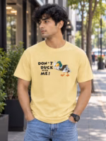 Don't Duck With Me T-Shirt | Yellow Unisex Classic Fit Tee