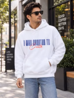 I Was Created To Create | White Oversized Hoodie