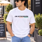 Long Live Revolutions Oversized White T-Shirt