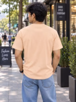 Original Classic Fit Peach Color T-Shirt - Image 3