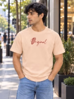 Original Classic Fit Peach Color T-Shirt