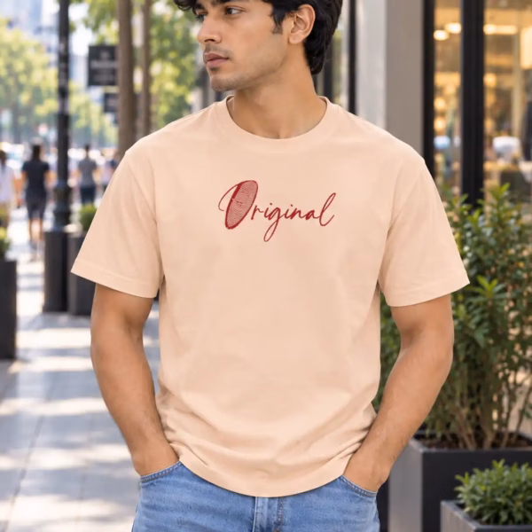 Original Classic Fit Peach Color T-Shirt