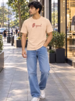 Original Classic Fit Peach Color T-Shirt - Image 2