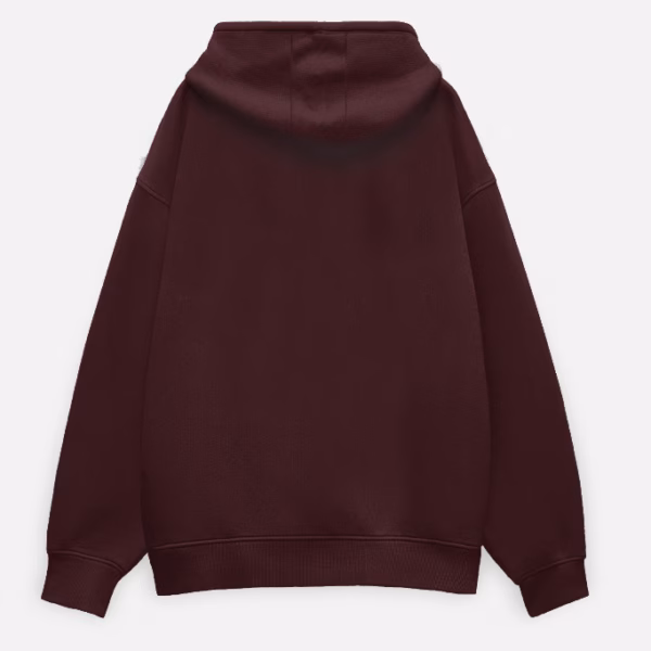 Maroon Oversized Hoodie